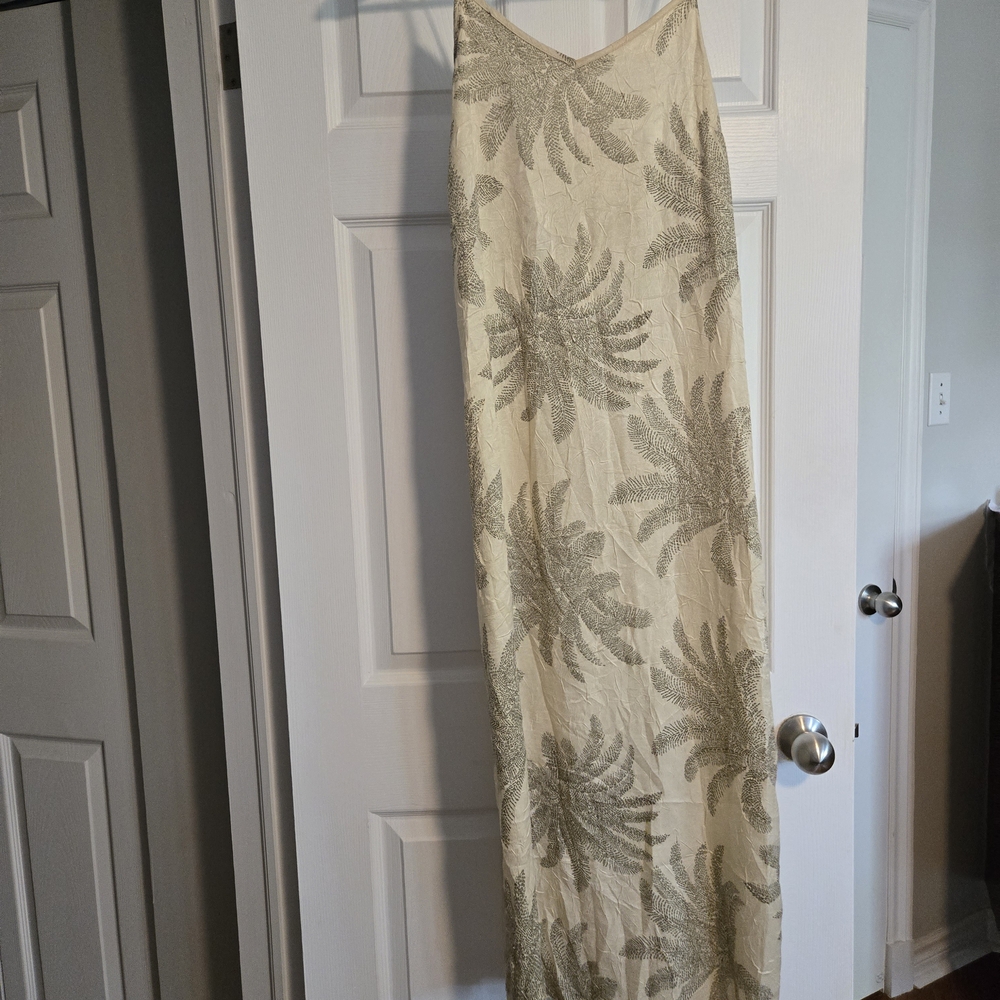 Primark Cream and Gold Maxi
